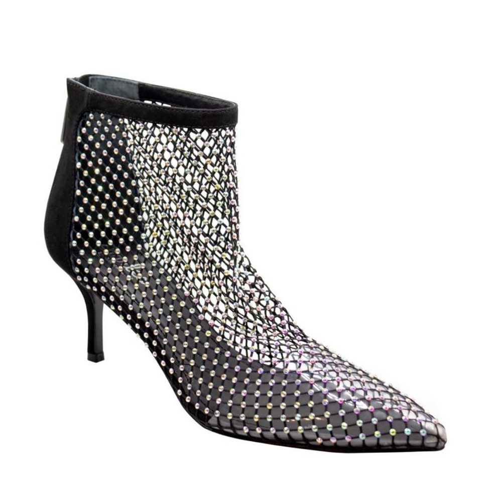 Charles David NWT NO BOX Elegant Black Mesh Ankle Boots